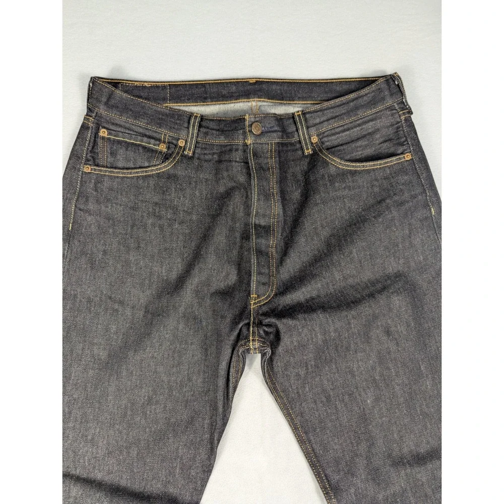 Levi's XX 501 Button Fly Classic Straight Leg Mens Jeans‎ Size 38 Black